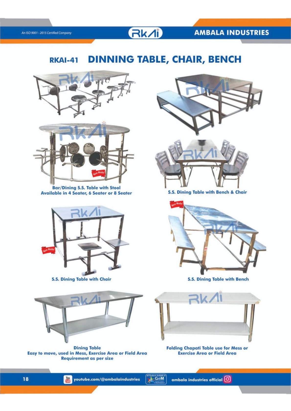 SS Dinning Table